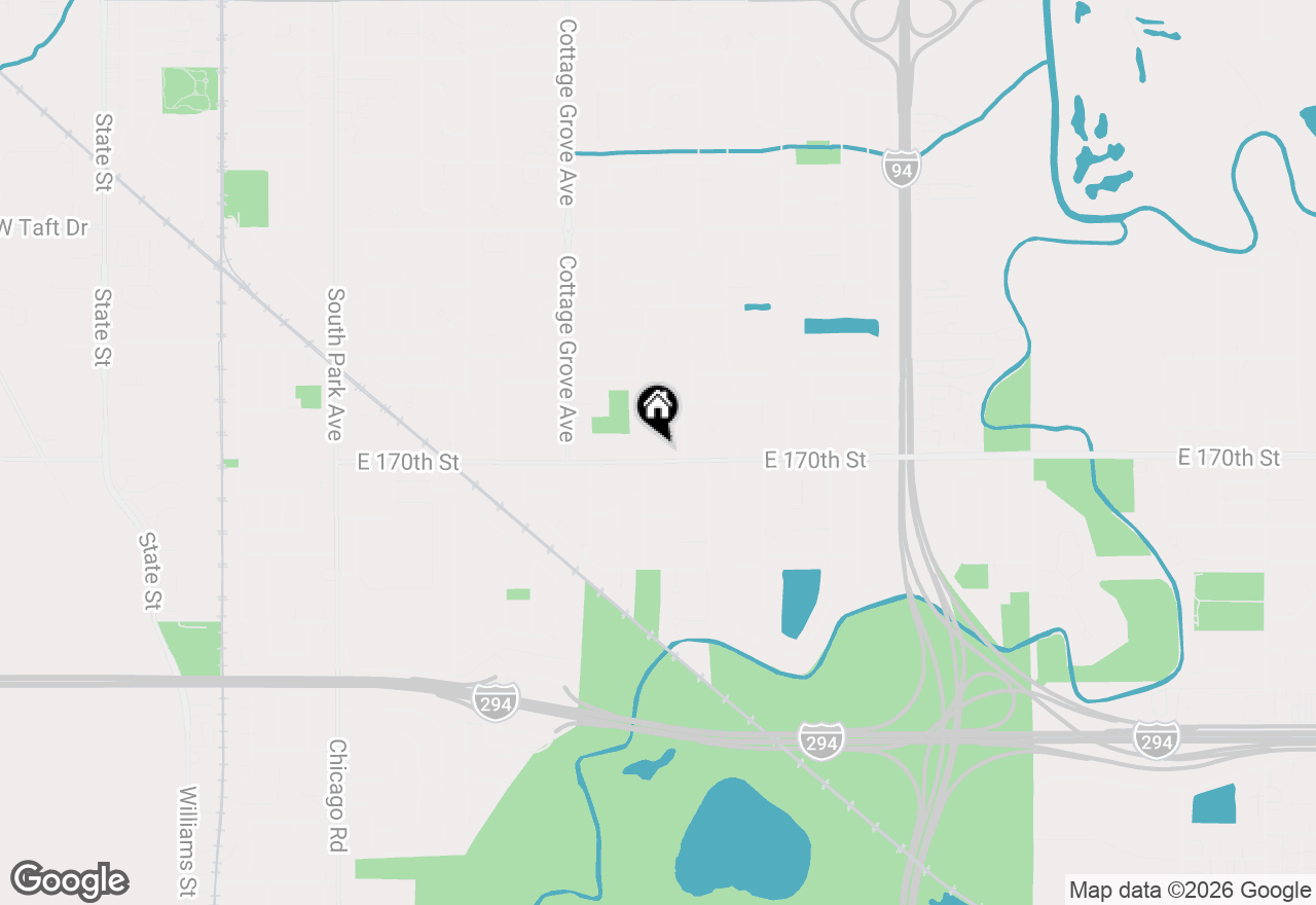 Map of 936 E 170th Street, South Holland, IL 60473
