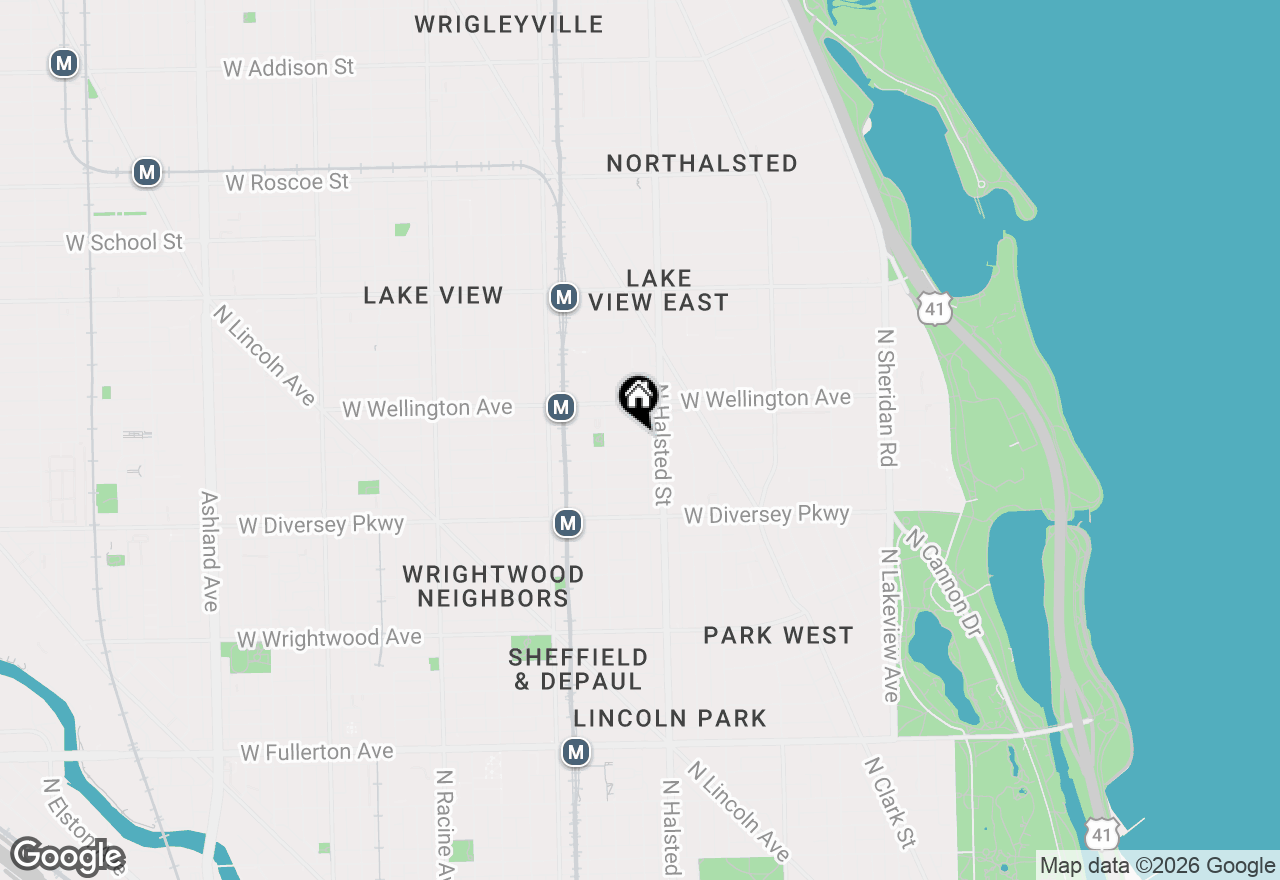 Map of 823 W Oakdale Avenue #2A, Chicago, IL 60657