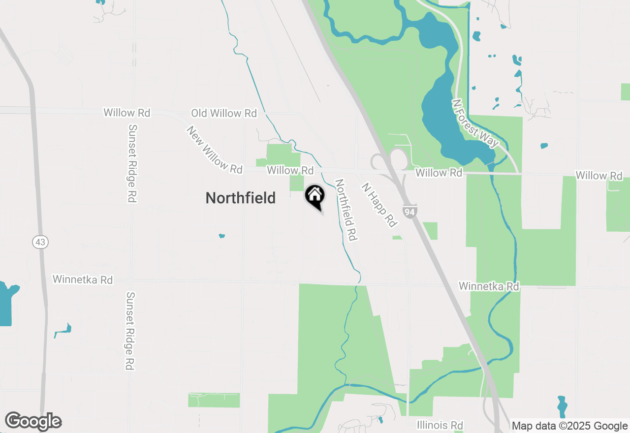 Map of 256 Avon Avenue, Northfield, IL 60093