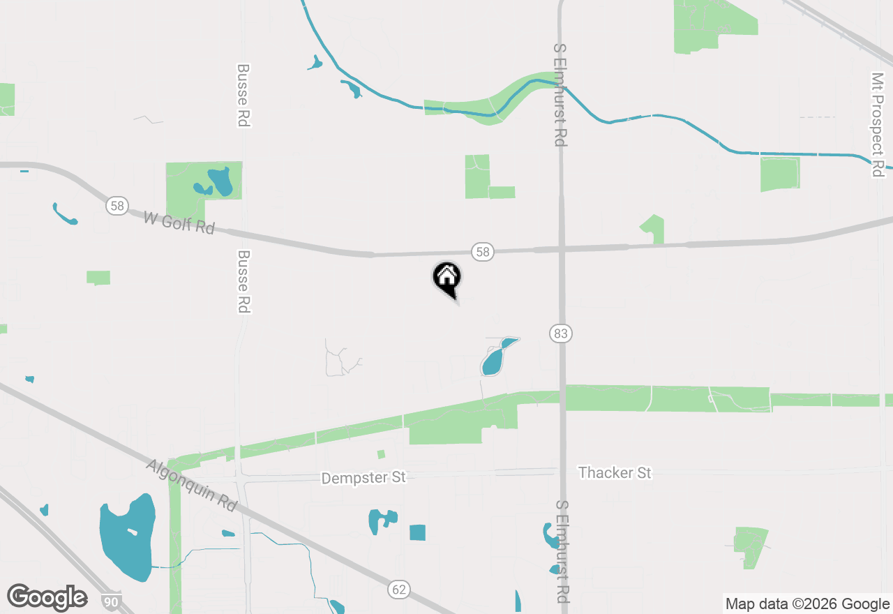 Map of 1040 S Linneman Road, Mount Prospect, IL 60056