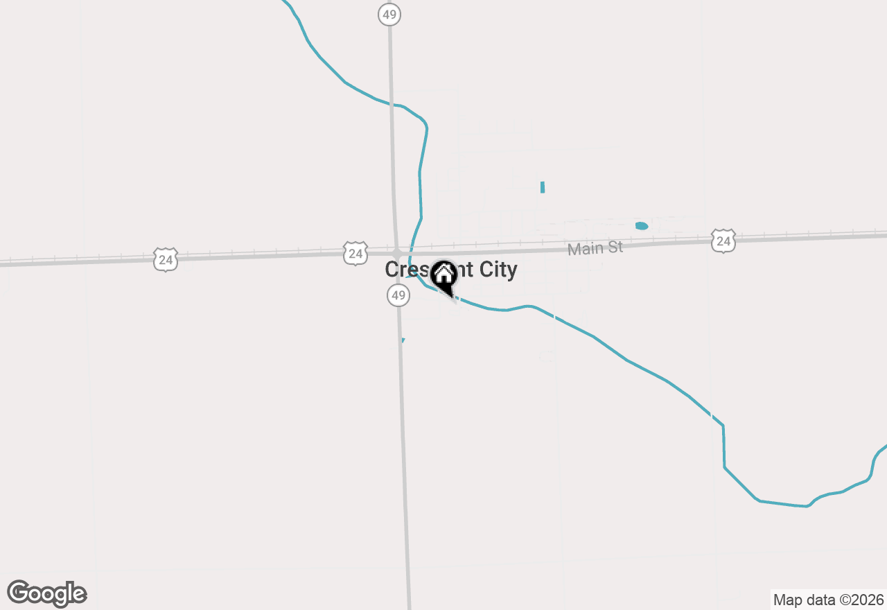 Map of 201 Wall Street, Crescent City, IL 60928