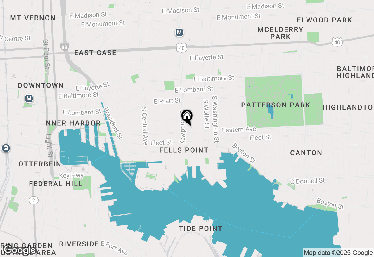 Map of 421 S Broadway #500, Baltimore, MD 21231