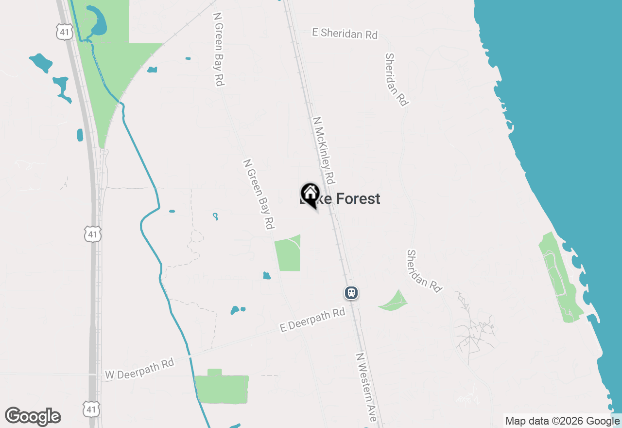 Map of (Address confidential), Lake Forest, Illinois 60045