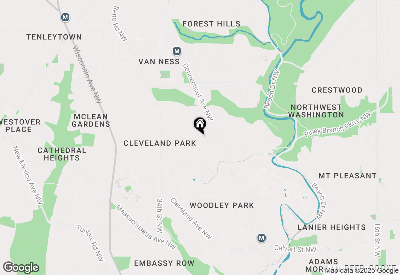 Map of 3419 30th Street Nw, Washington, DC 20008