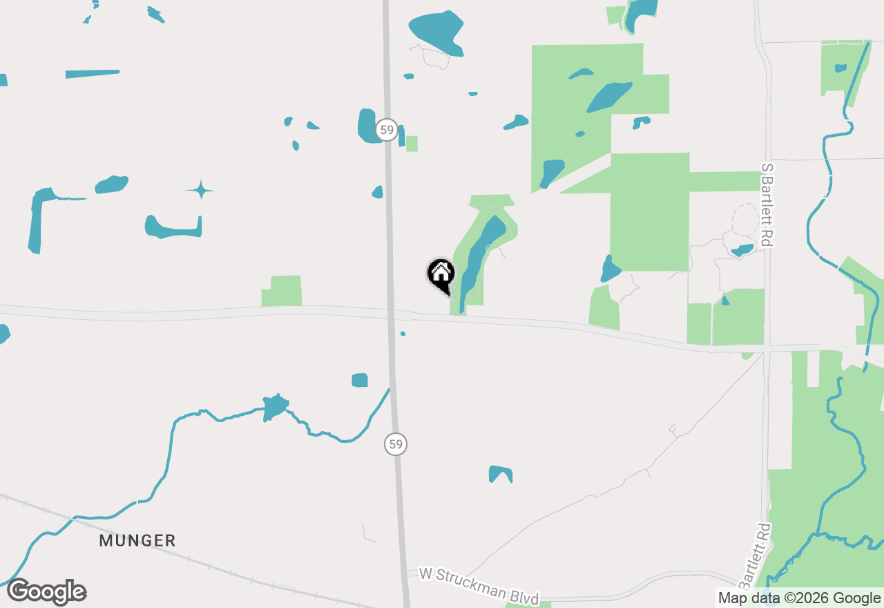 Map of 887 Braintree Lane, Bartlett, IL 60103