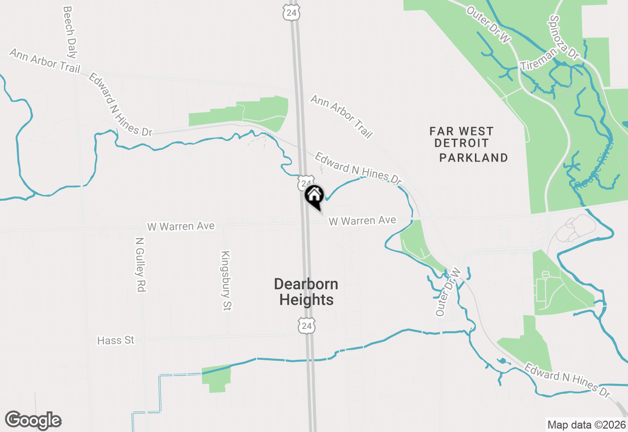 Map of 7200 N Telegraph Road, Dearborn Heights, MI 48127