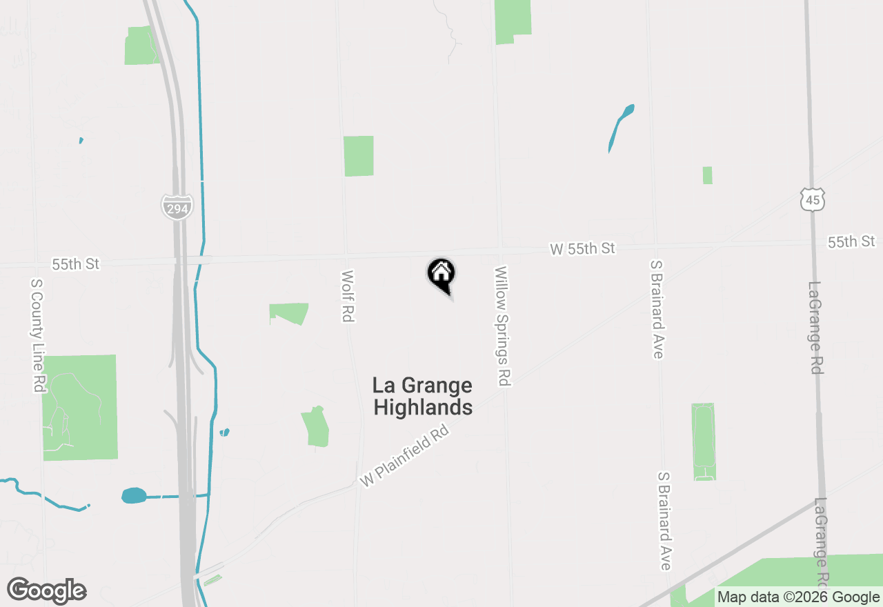 Map of 5613 Howard Avenue, La Grange Highlands, IL 60525