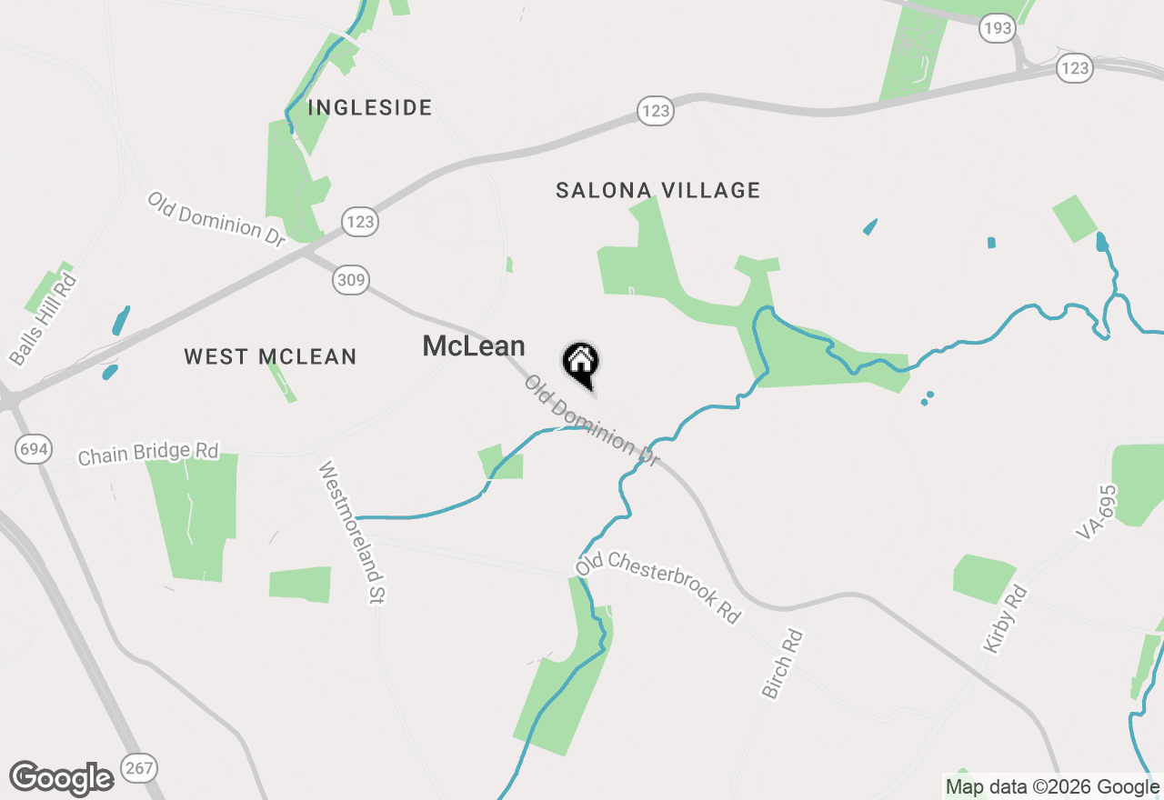 Map of 6615 Anthony Crest Square, Mclean, VA 22101