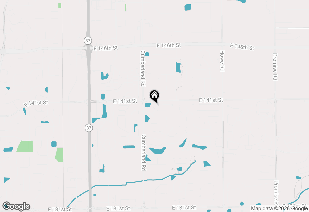 Map of 9926 Suncoral Circle, Fishers, IN 46038