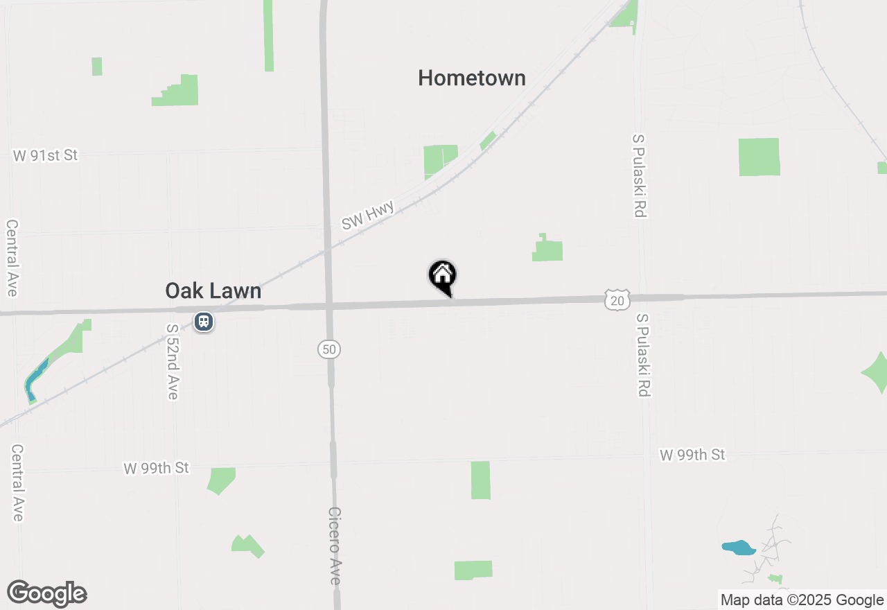 Map of 4501 W 95th Street, Oak Lawn, IL 60453