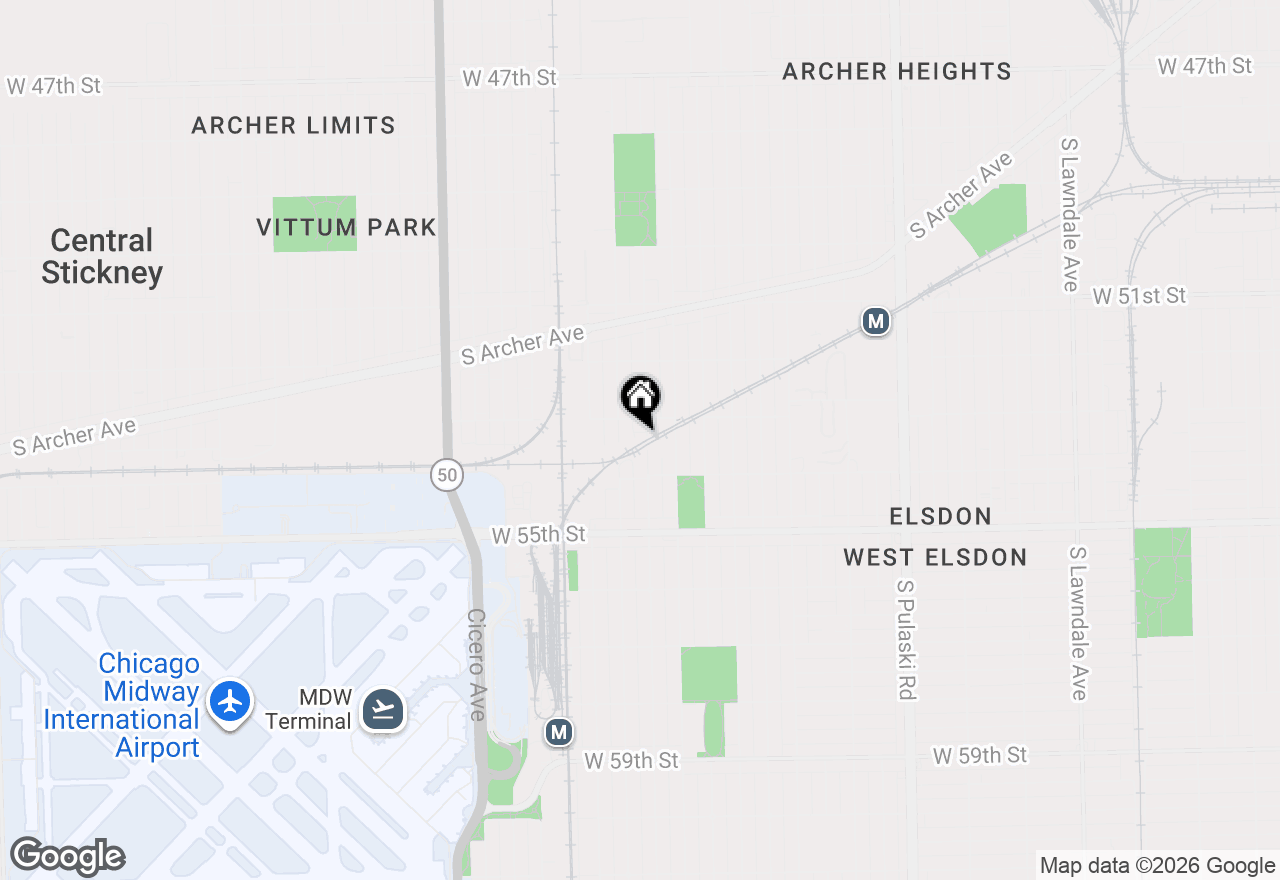 Map of 5318 S Kenneth Avenue, Chicago, IL 60632