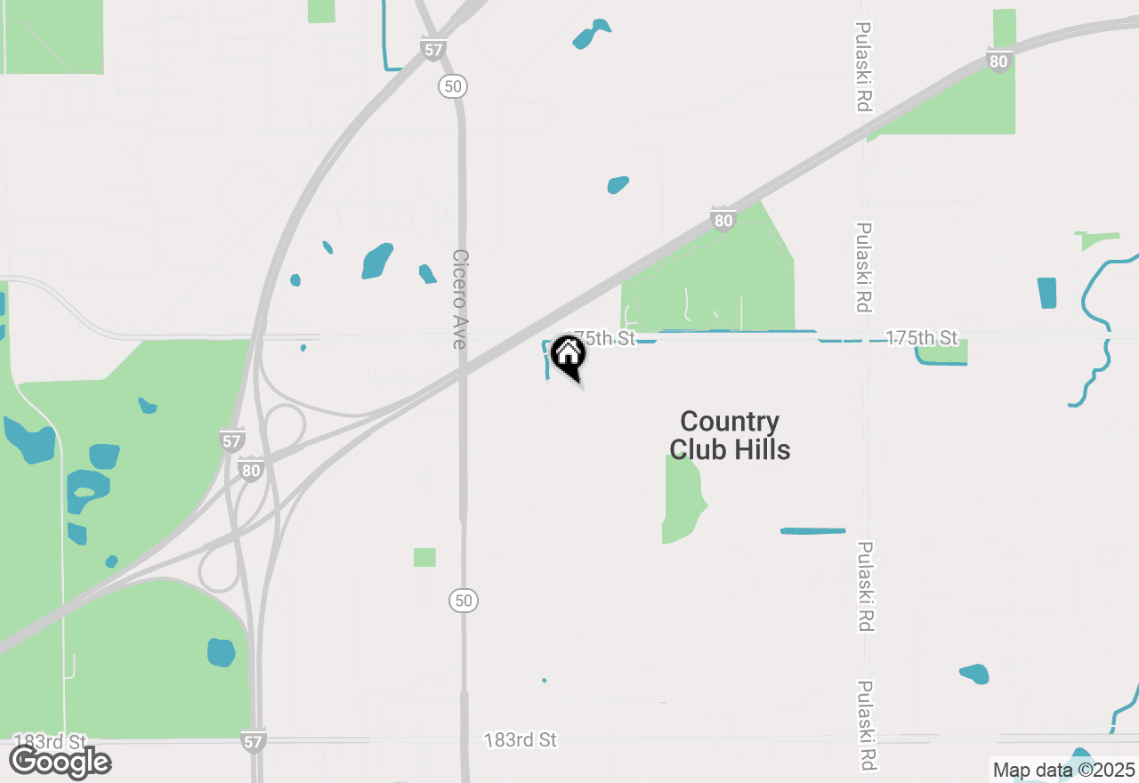 Map of 17608 Anthony Avenue, Country Club Hills, IL 60478