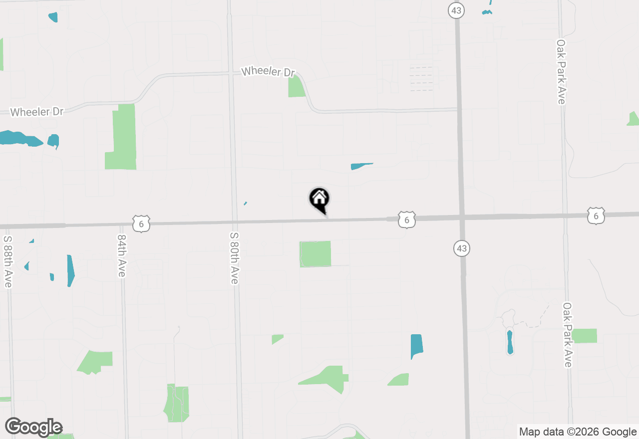 Map of 7706 W 159th Street, Orland Park, IL 60462