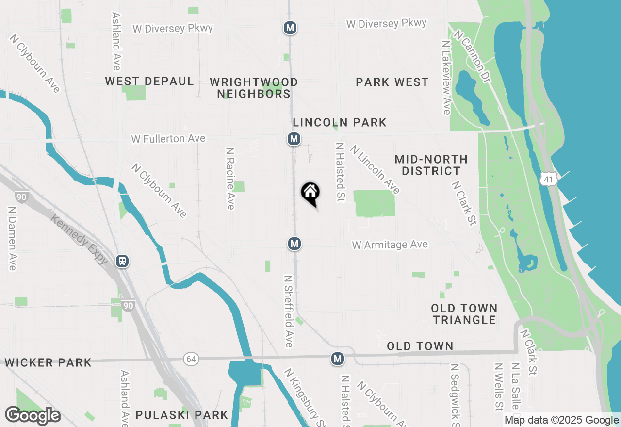Map of 2108 N Fremont Street, Chicago, IL 60614