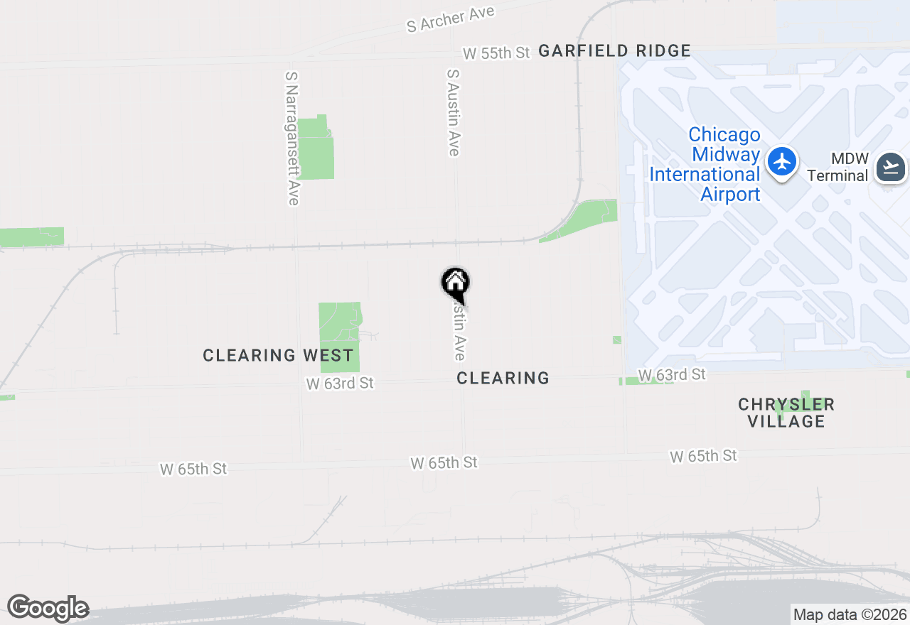 Map of 6118 S Austin Avenue, Chicago, IL 60638