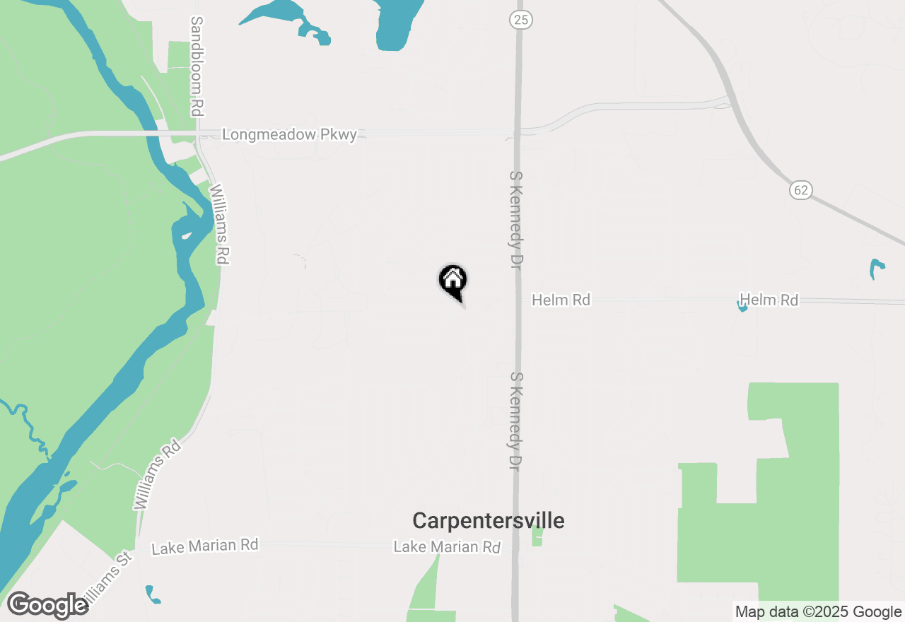 Map of 1426 Kings Road, Carpentersville, IL 60110
