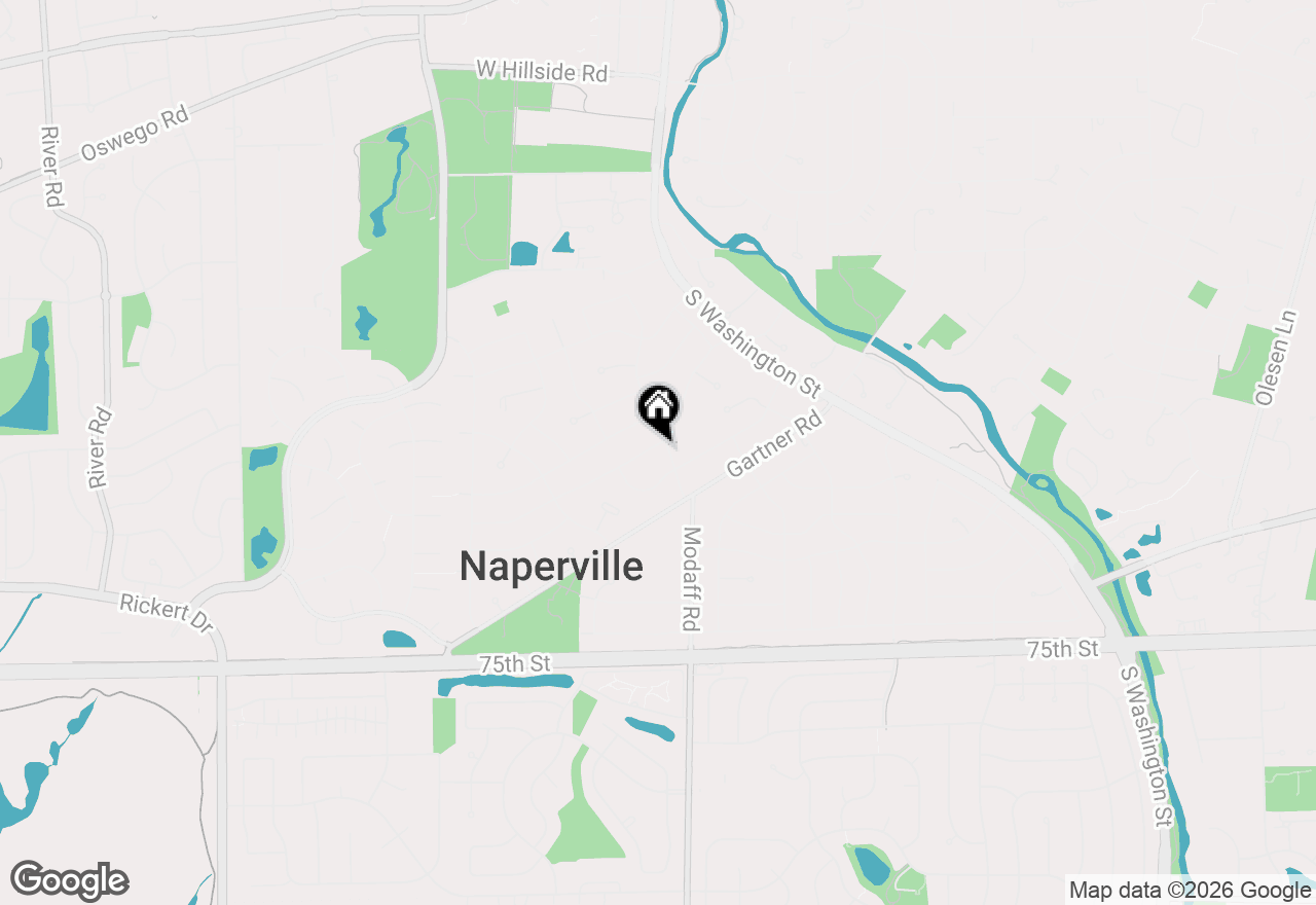 Map of 308 Spruce Drive, Naperville, IL 60540