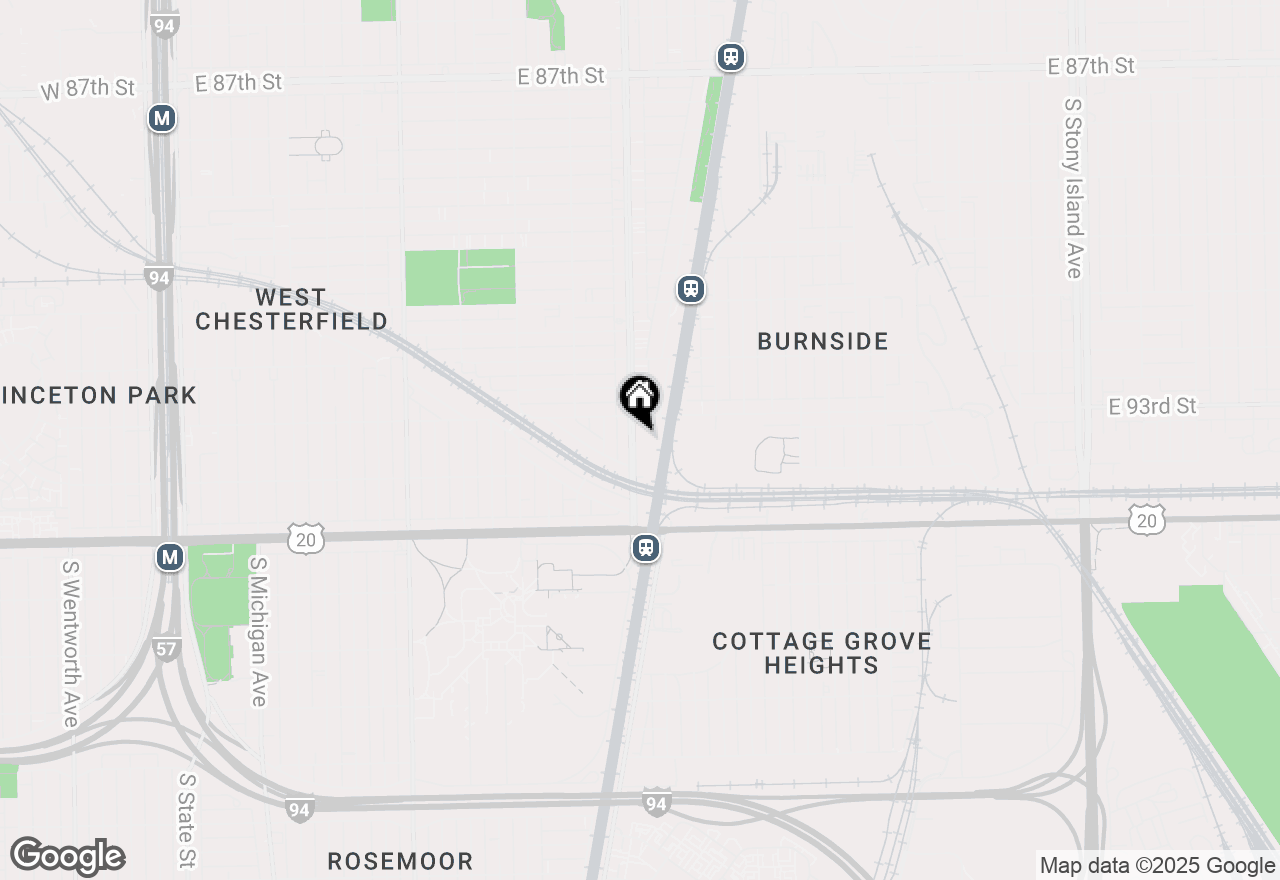 Map of 9321 S Cottage Grove Avenue East, Chicago, IL 60619