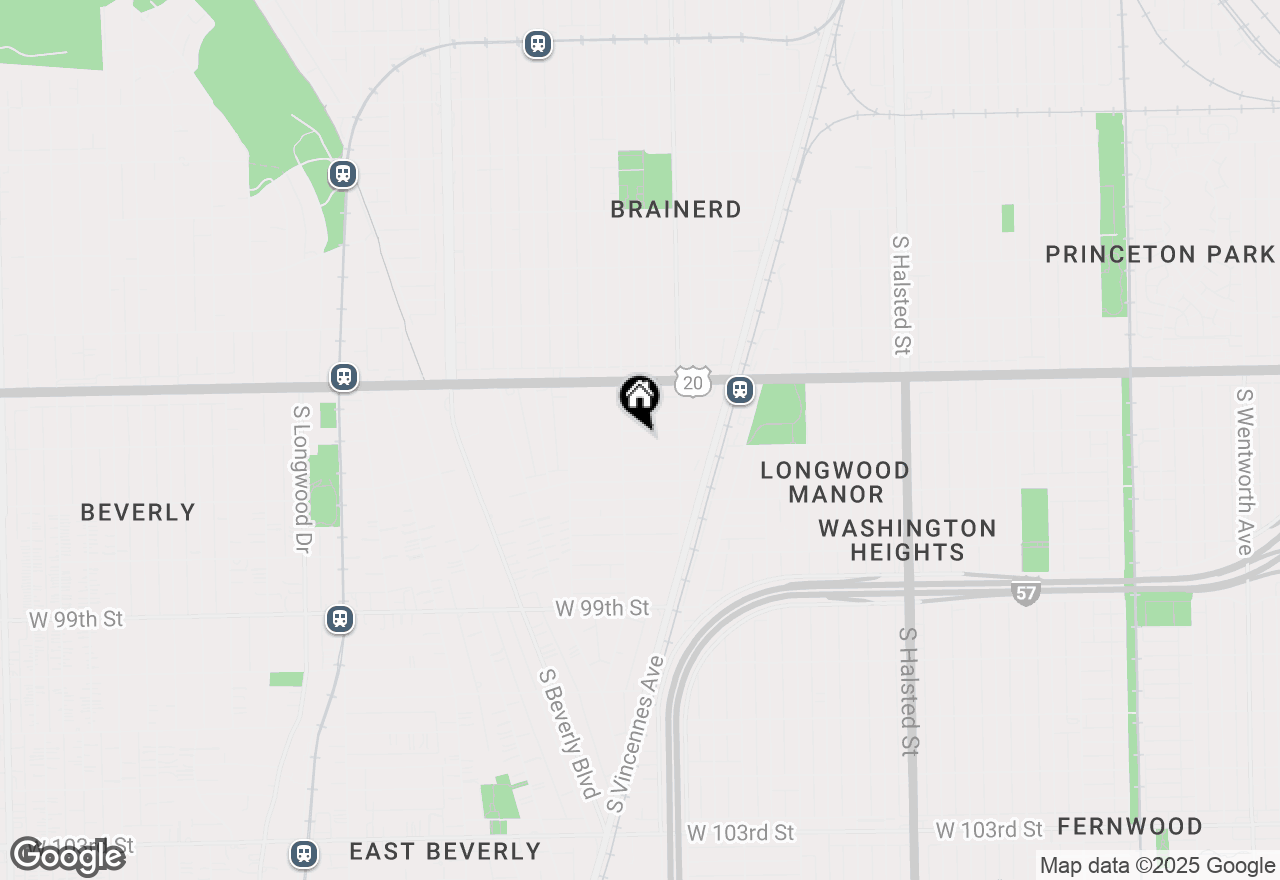 Map of 1240 W 96th Street, Chicago, IL 60643