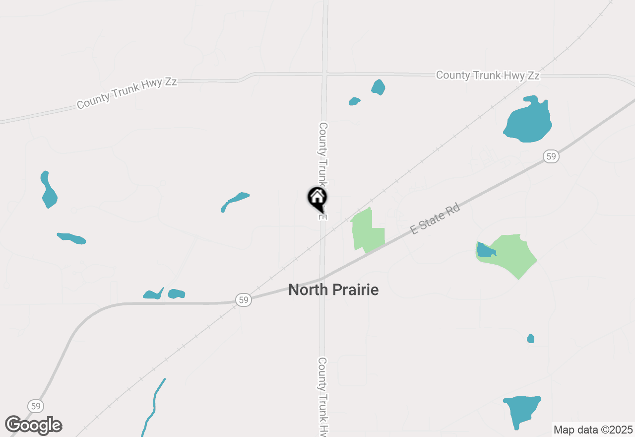 Map of 219 N Main St, North Prairie, WI 53153