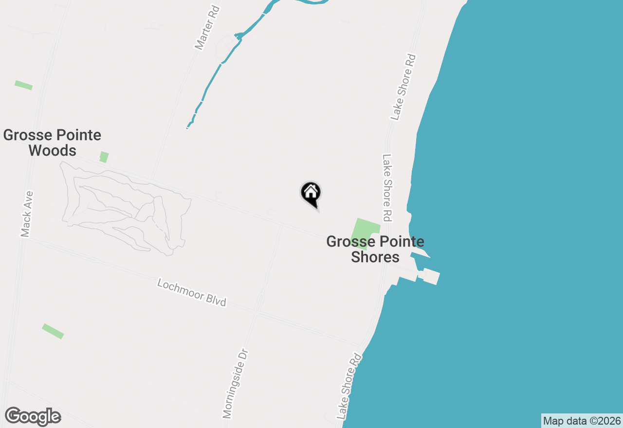 Map of 505 Anita Avenue, Grosse Pointe, MI 48236