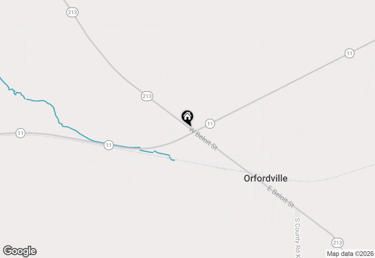 Map of 635 Hill Street, Orfordville, WI 53576