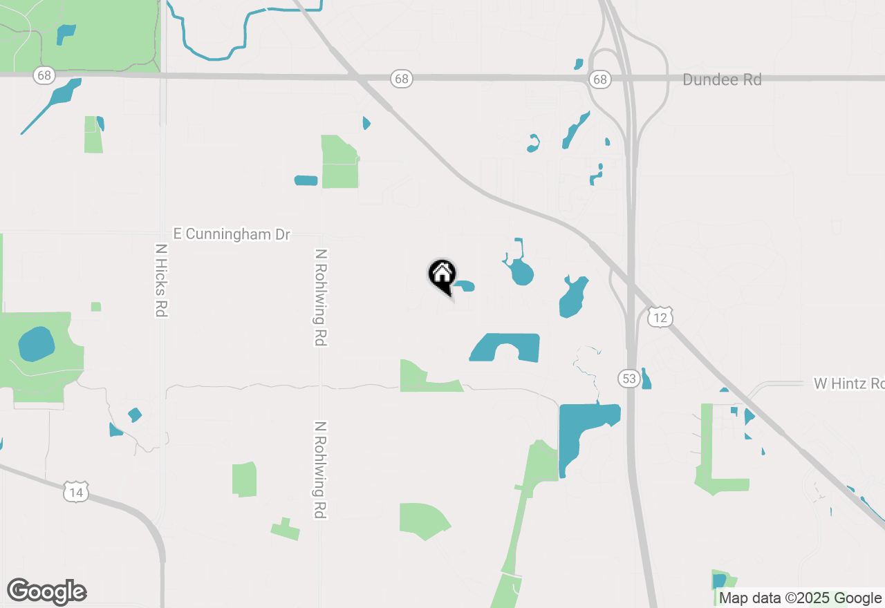 Map of 1087 E Cottonwood Way, Palatine, IL 60074