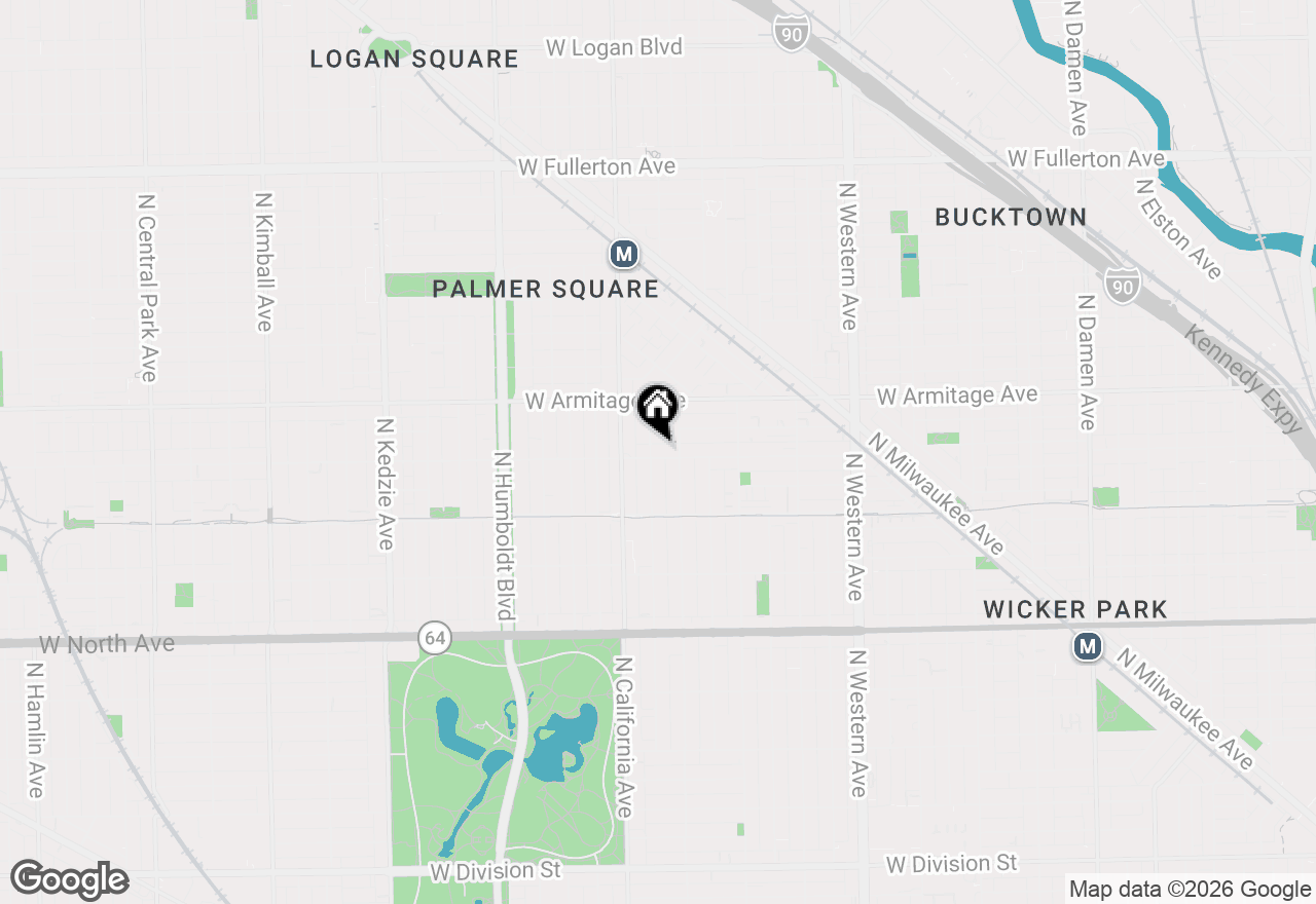 Map of 2720 W Cortland Street #105, Chicago, IL 60647