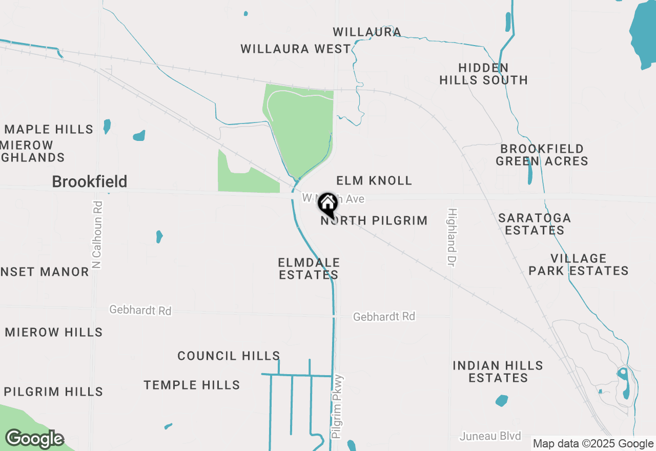 Map of 15635 Brojan Dr, Elm Grove, WI 53122