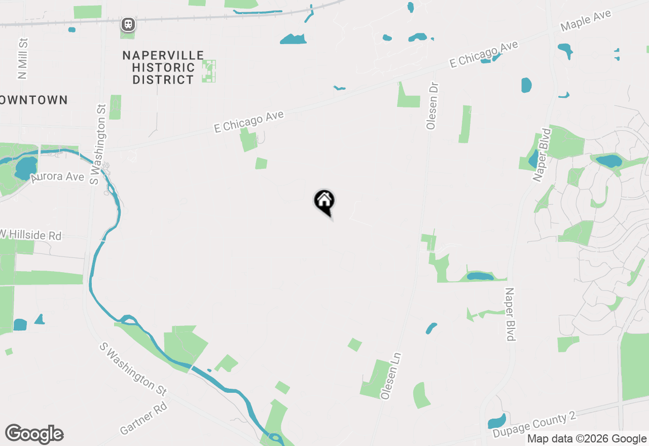 Map of 1076 Prairie Avenue, Naperville, IL 60540