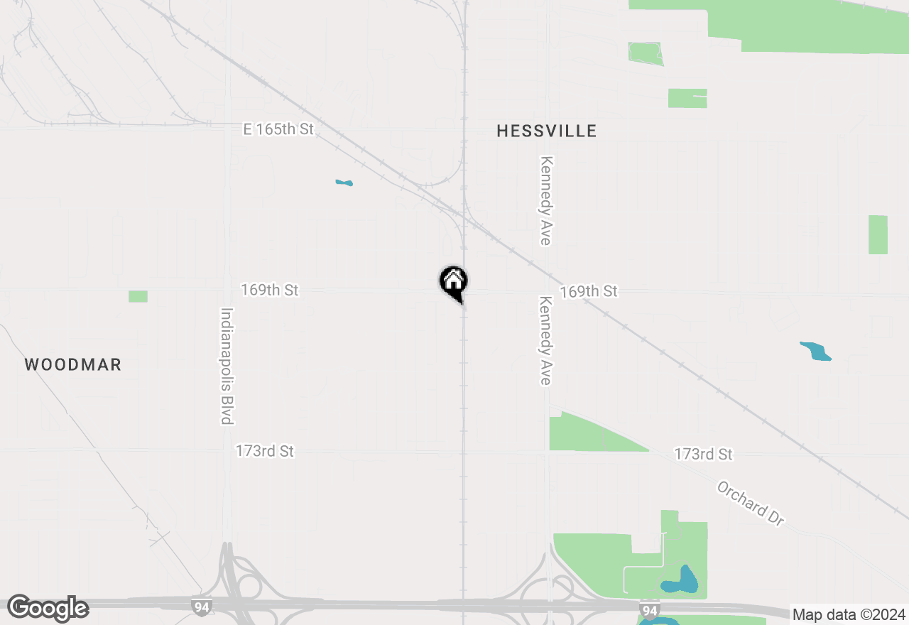 Map of 6921 Lindberg Avenue, Hammond, IN 46323