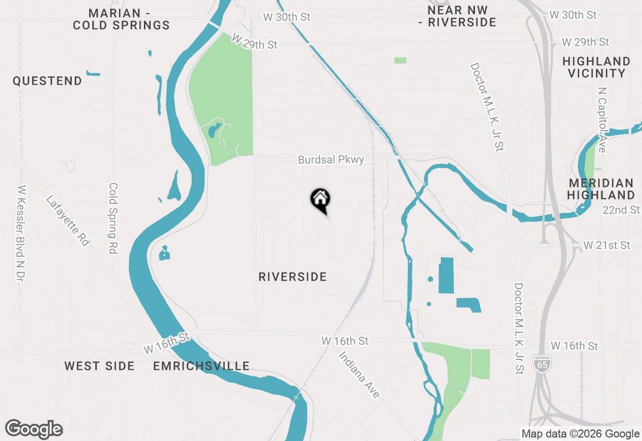 Map of 2148 Sugar Grove Avenue, Indianapolis, IN 46202