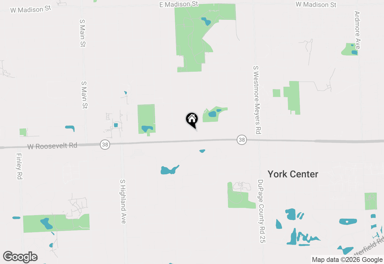 Map of 1185 S Edgewood Avenue, Lombard, IL 60148