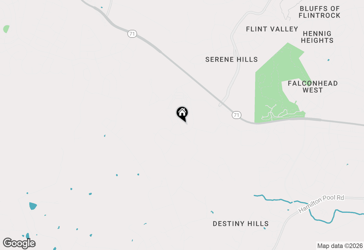 Map of 5805 Twin Peaks Trce, Austin, TX 78738