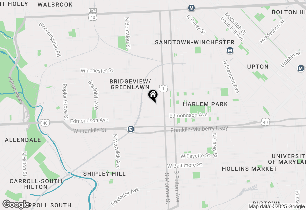 Map of 702 N Payson Street, Baltimore, MD 21217