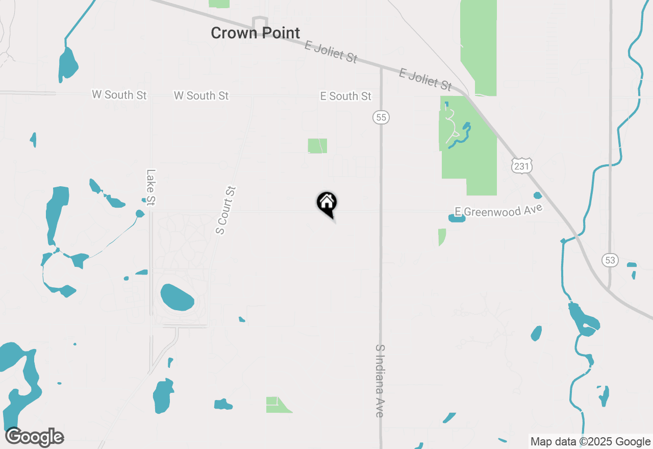 Map of 716 Pettibone Street, Crown Point, IN 46307