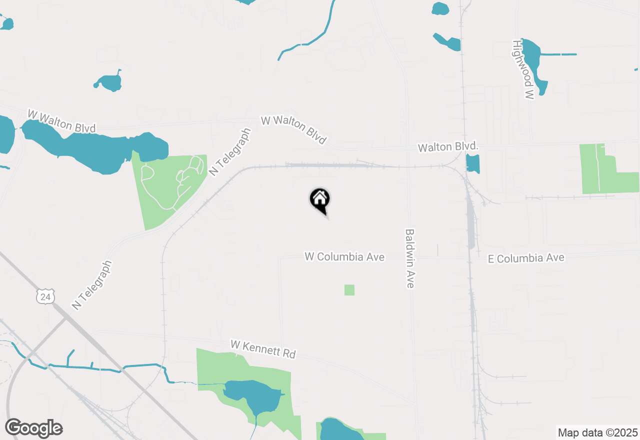 Map of 217 W Yale Avenue, Pontiac, MI 48340