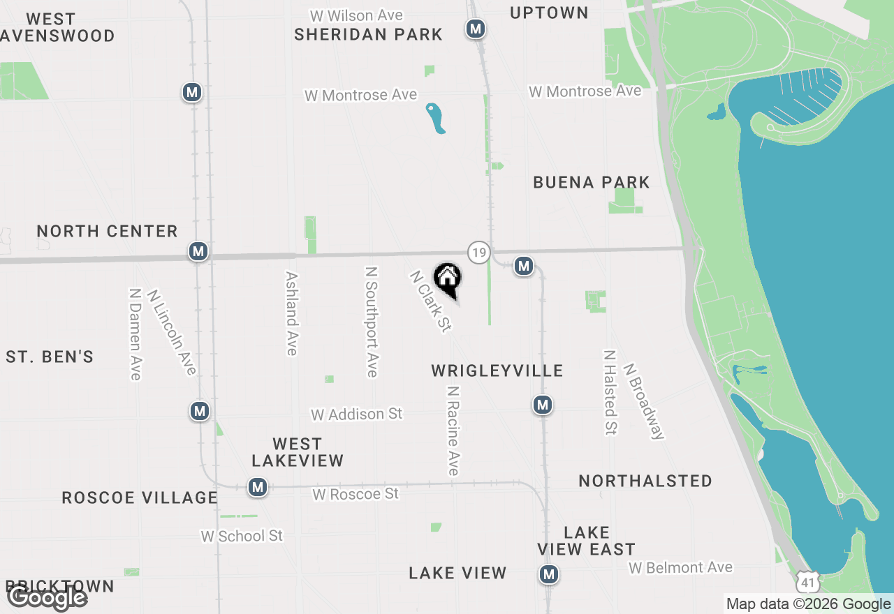 Map of 3828 N Racine Avenue #3, Chicago, IL 60613