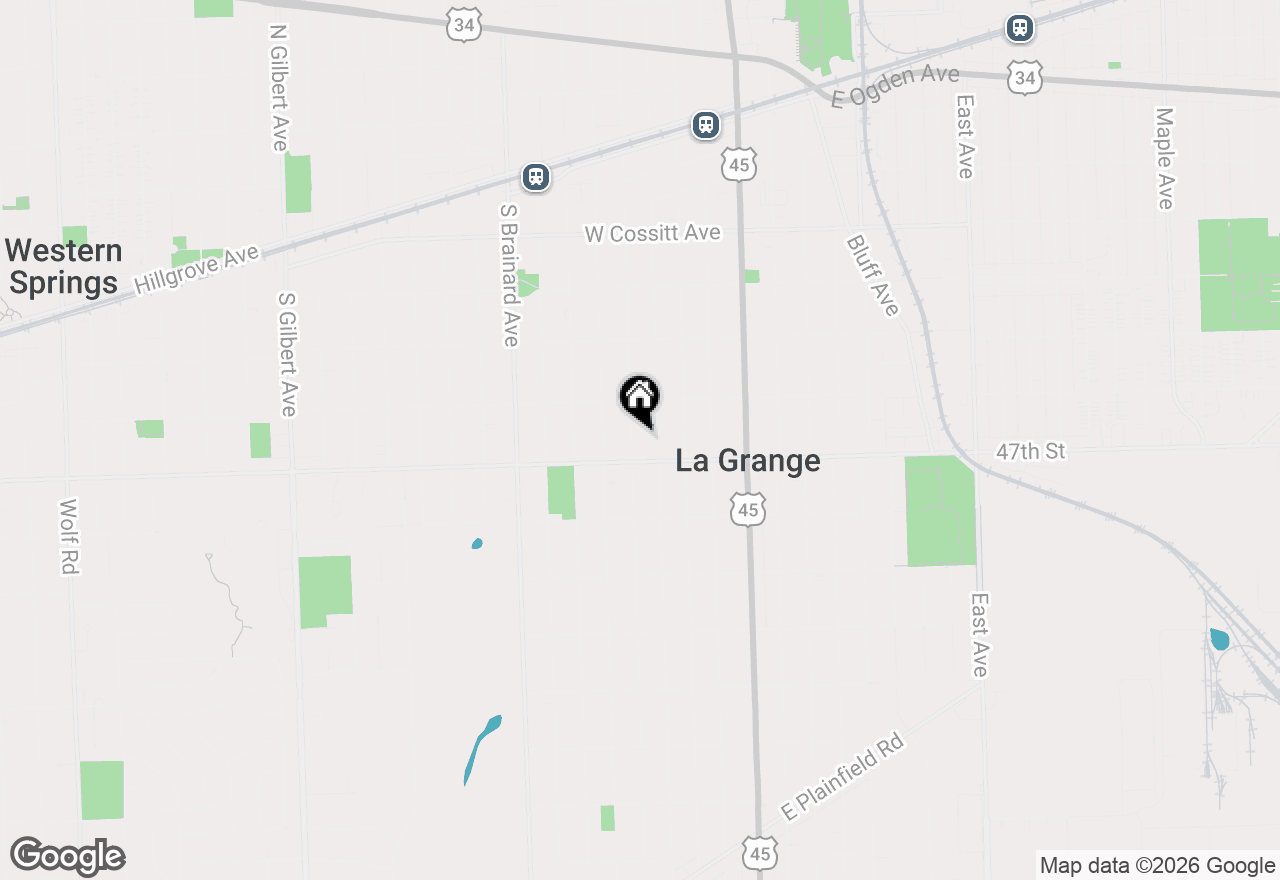 Map of 433 S Kensington Avenue, La Grange, IL 60525