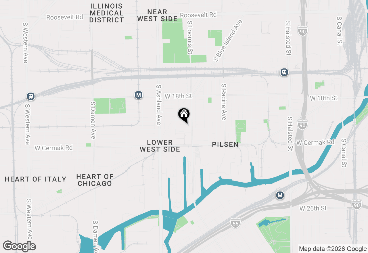 Map of 1432 W 21st Street #313, Chicago, IL 60608