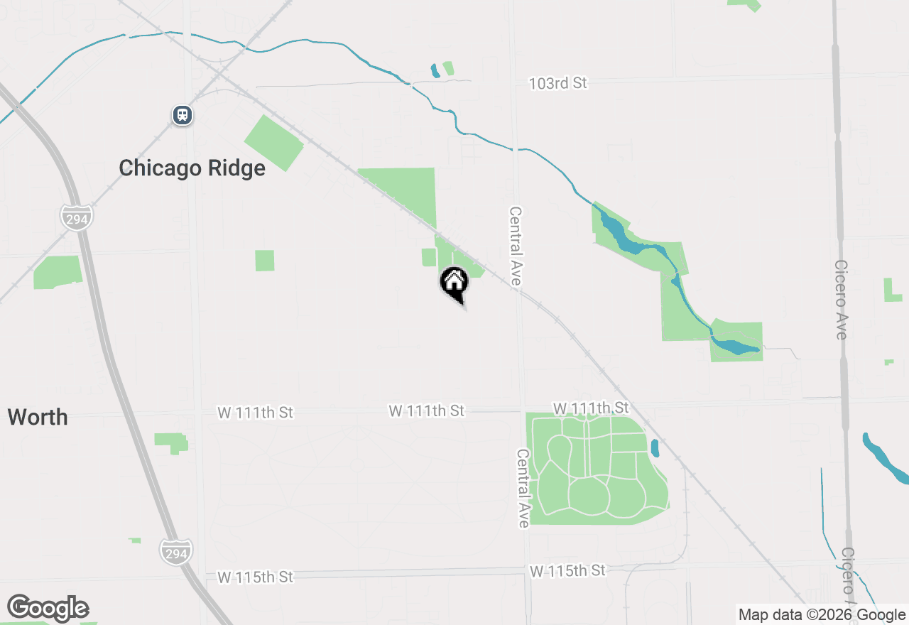 Map of 10832 Massasoit Avenue, Chicago Ridge, IL 60415