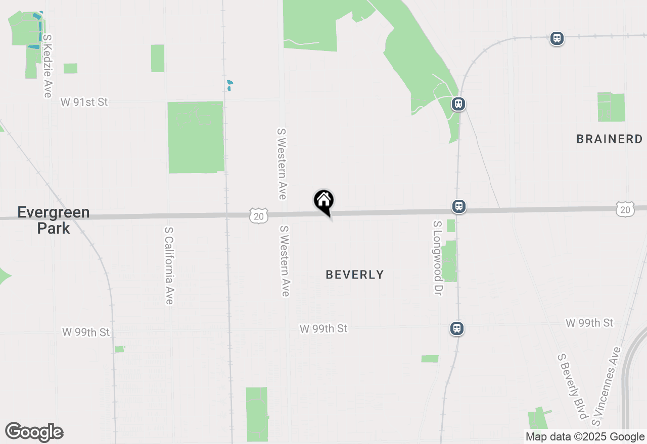 Map of 9514 S Bell Avenue, Chicago, IL 60643