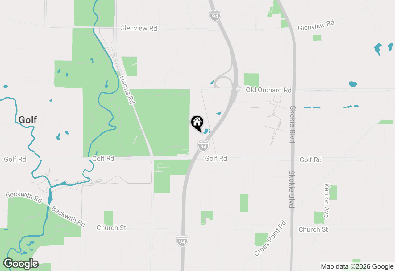 Map of 9725 Woods Drive #1502, Skokie, IL 60077