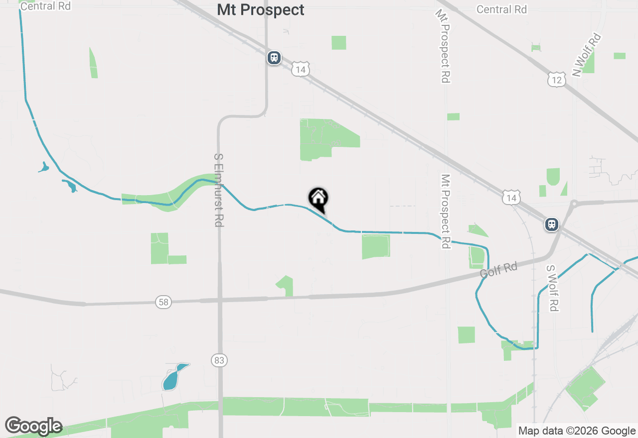 Map of 304 E Hiawatha Trail, Mount Prospect, IL 60056