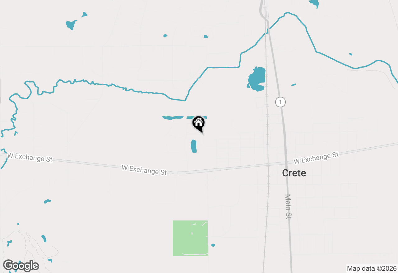 Map of 1249 W Parliament Street, Crete, IL 60417