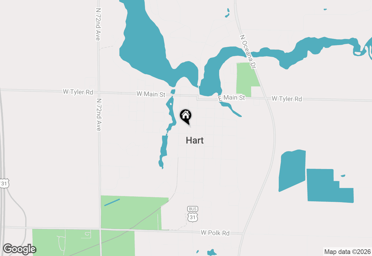 Map of 303 S Courtland Street, Hart, MI 49420