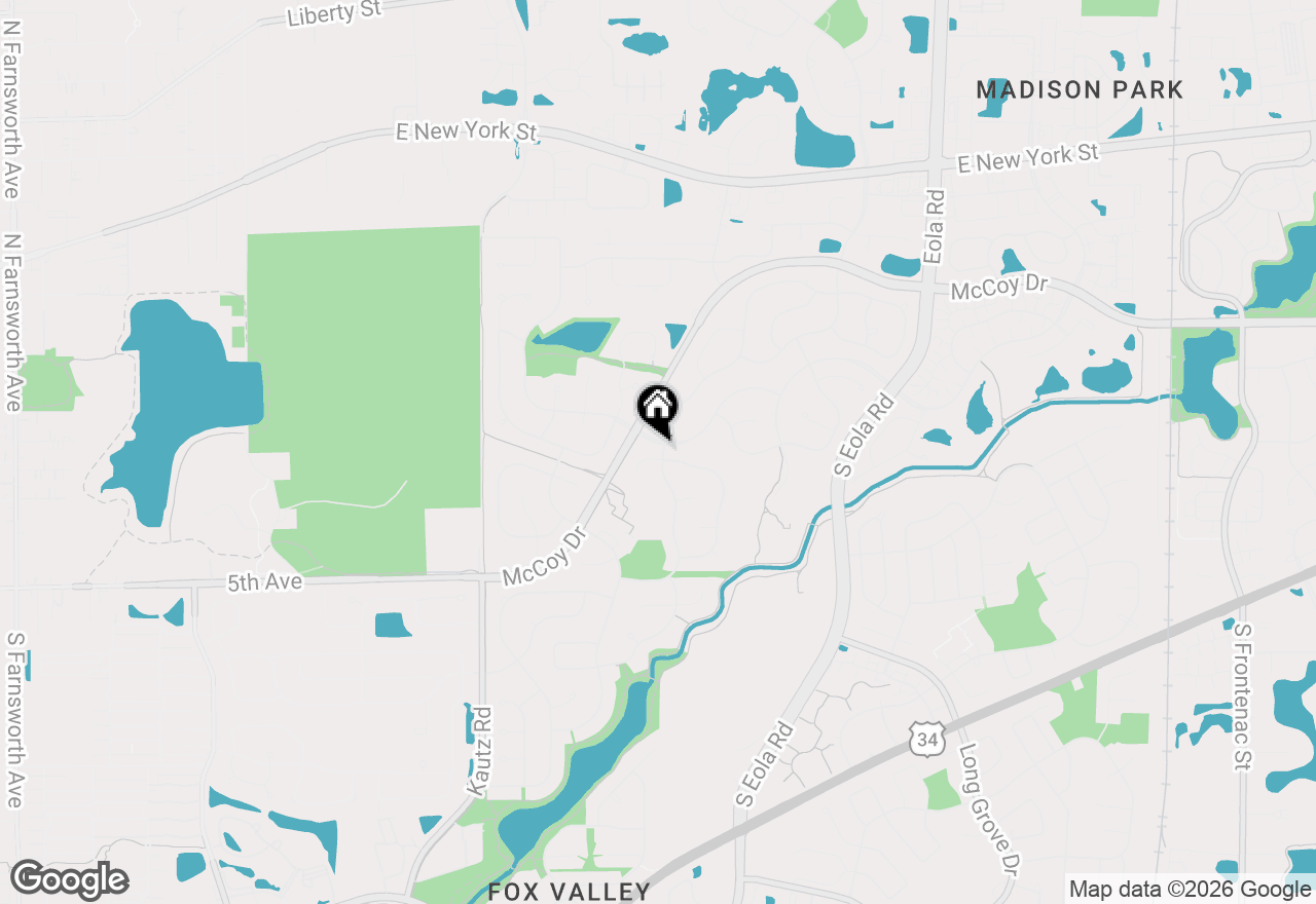 Map of (Address confidential), Aurora, Illinois 60504