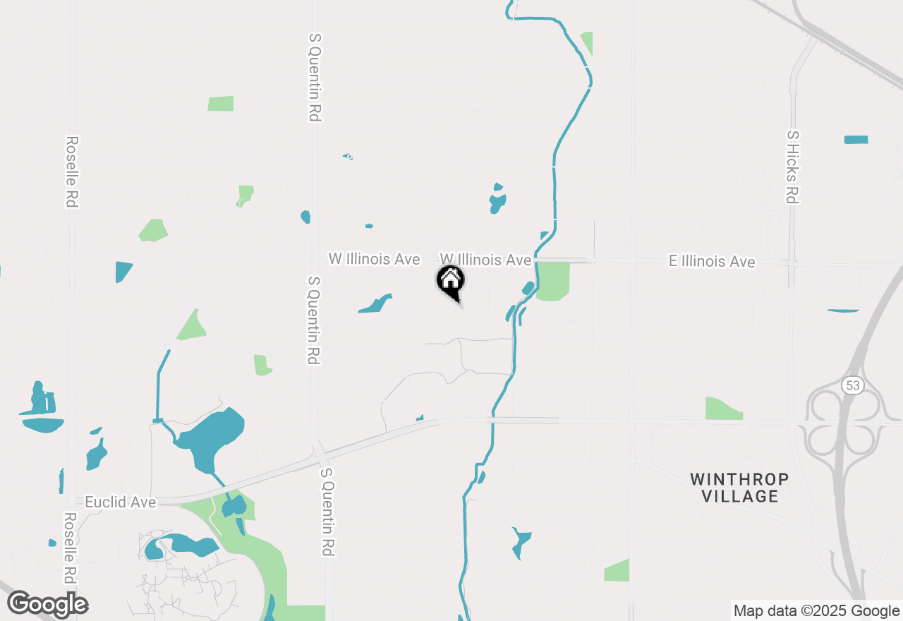 Map of 940 S Cedar Street, Palatine, IL 60067