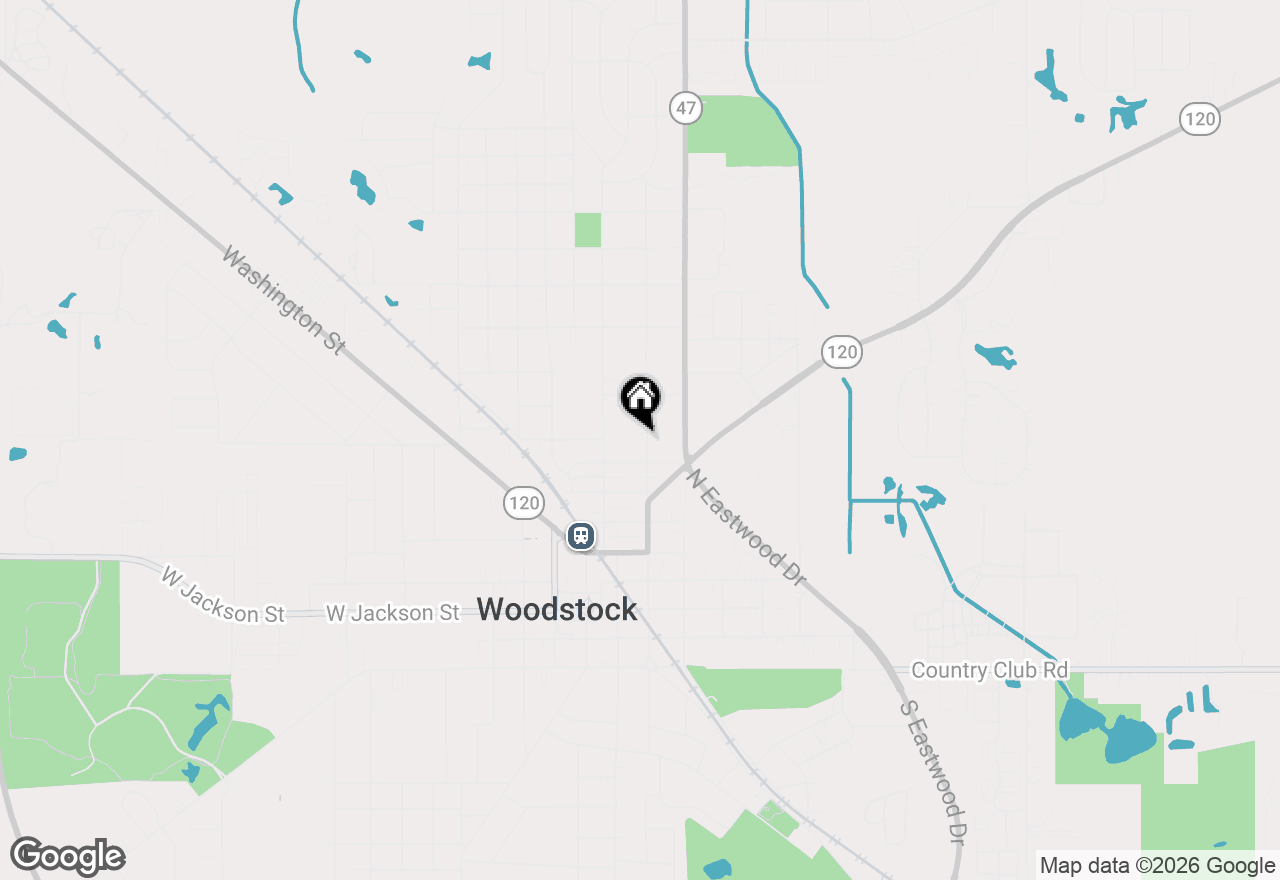 Map of 629 N Madison Street, Woodstock, IL 60098