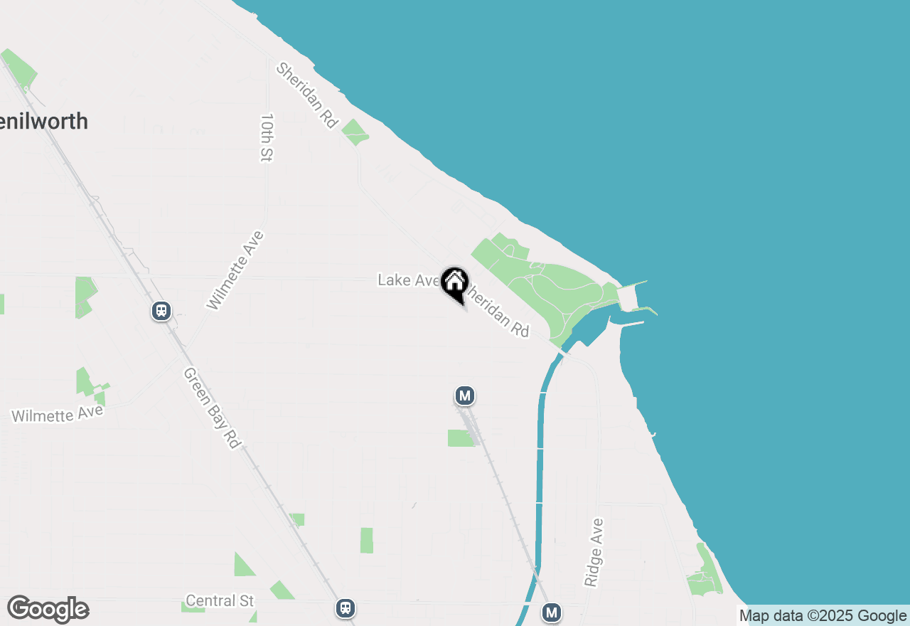 Map of 343 Washington Avenue, Wilmette, IL 60091